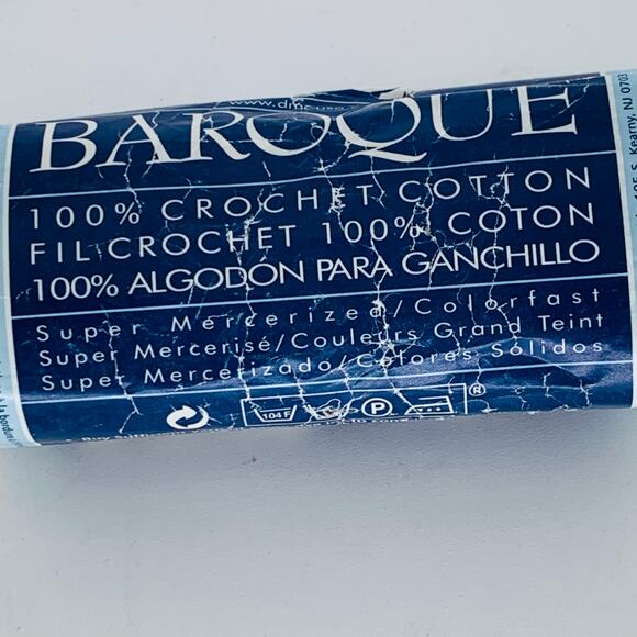 DMC Baroque Crochet Thread White 100% Cotton Super Mercerized Colorfast 165527 - Picture 5 of 9